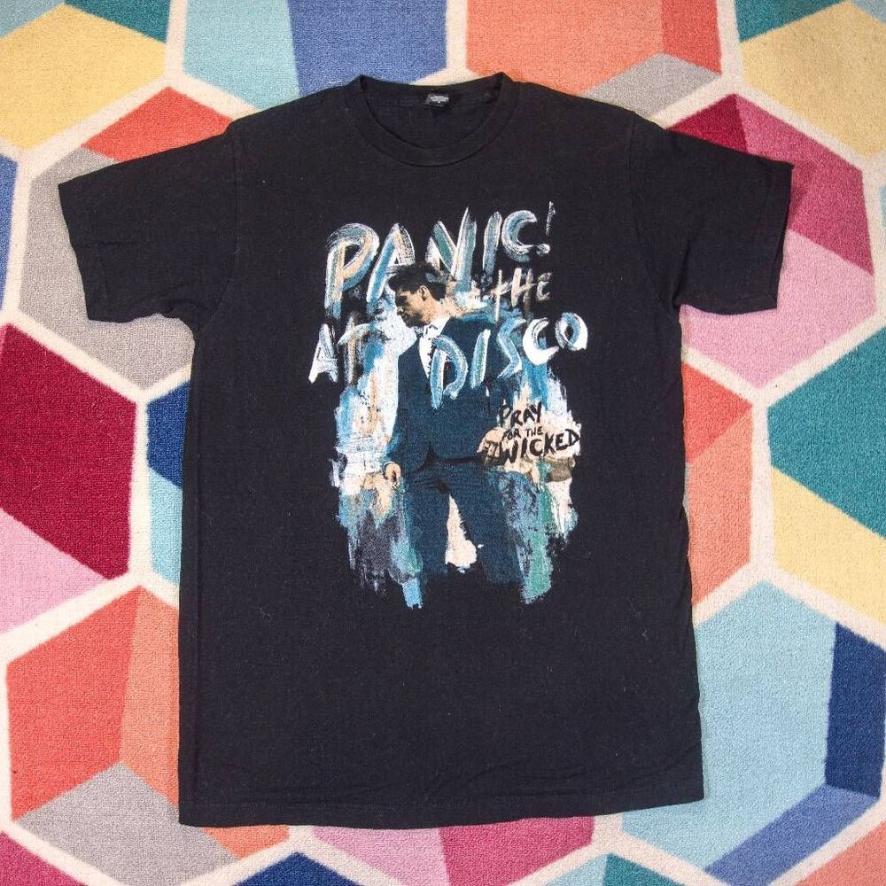 Tultex Tops Panic At The Disco Pray For The‎ Wicked T Shirt size medium